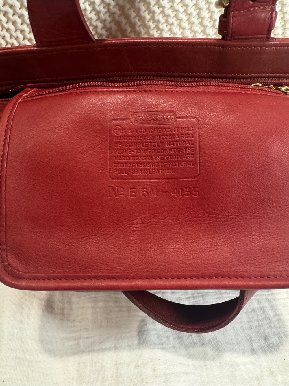 Coach coach 4133 Waverly vintage Red Leather
